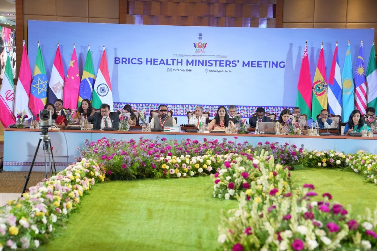 India hosted the 16th BRICS Health Ministers' Meeting in Chandigarh under its BRICS Chairship 2026